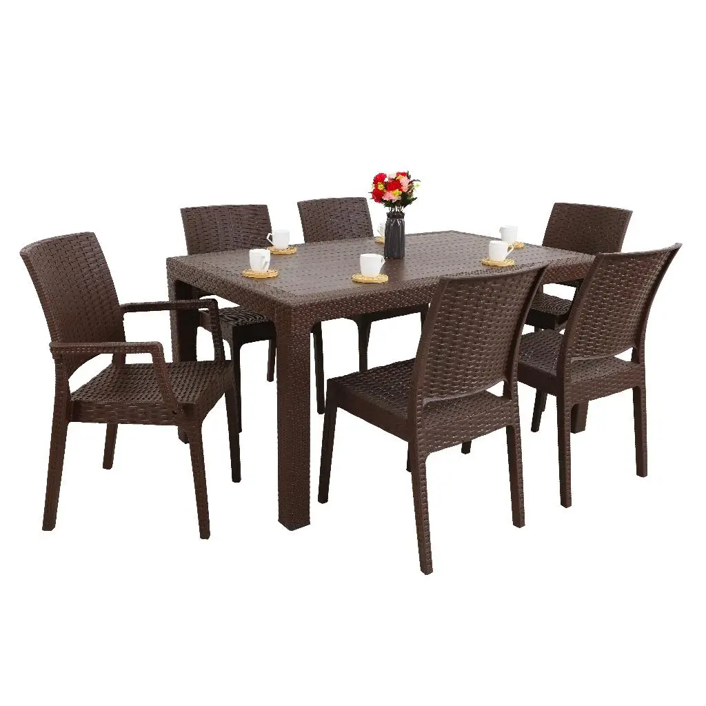 Mandella Elit 90x150 Rattan 2 Elit Koltuk 4 Elit Sandalye Masa Takımı Kahverengi Mandella Elit 90x150 Rattan 2 Elit Koltuk 4 Elit Sandalye Masa Takımı Kahverengi