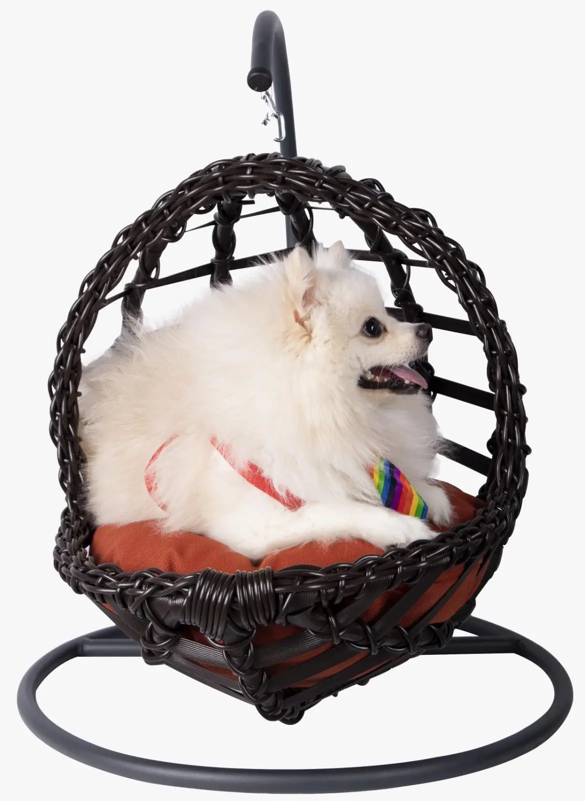 Mandella Zoo Kedi&Köpek Salıncağı/Yatağı Plastik Rattan El Örmesi (Küçük Boy) Kahverengi Mandella Zoo Kedi&Köpek Salıncağı/Yatağı Plastik Rattan El Örmesi (Küçük Boy) Kahverengi