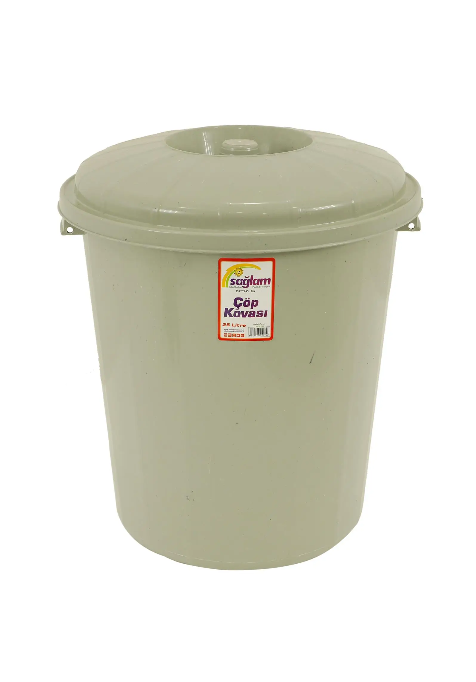 Sağlam Plastik Junior Çöp Kovası Kilitsiz 25 Lt Sağlam Plastik Junior Çöp Kovası Kilitsiz 25 Lt
